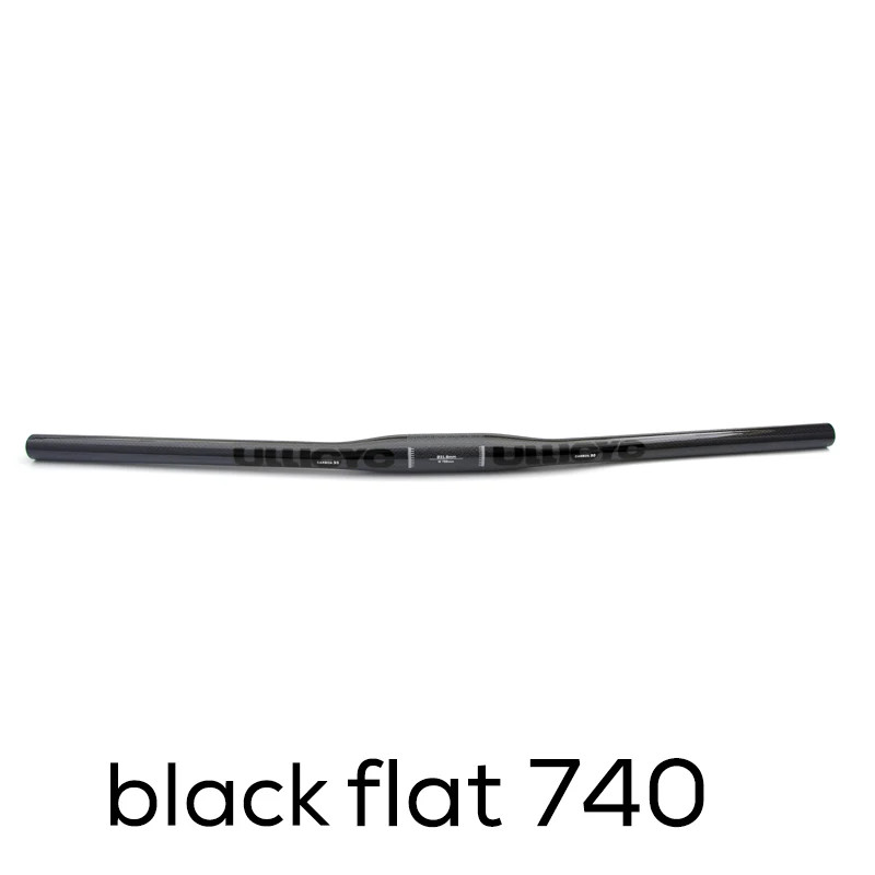 Carbon Fiber Mountain Flat Riser Bar 31.8mm Stem Clamp Bicycle Handlebar