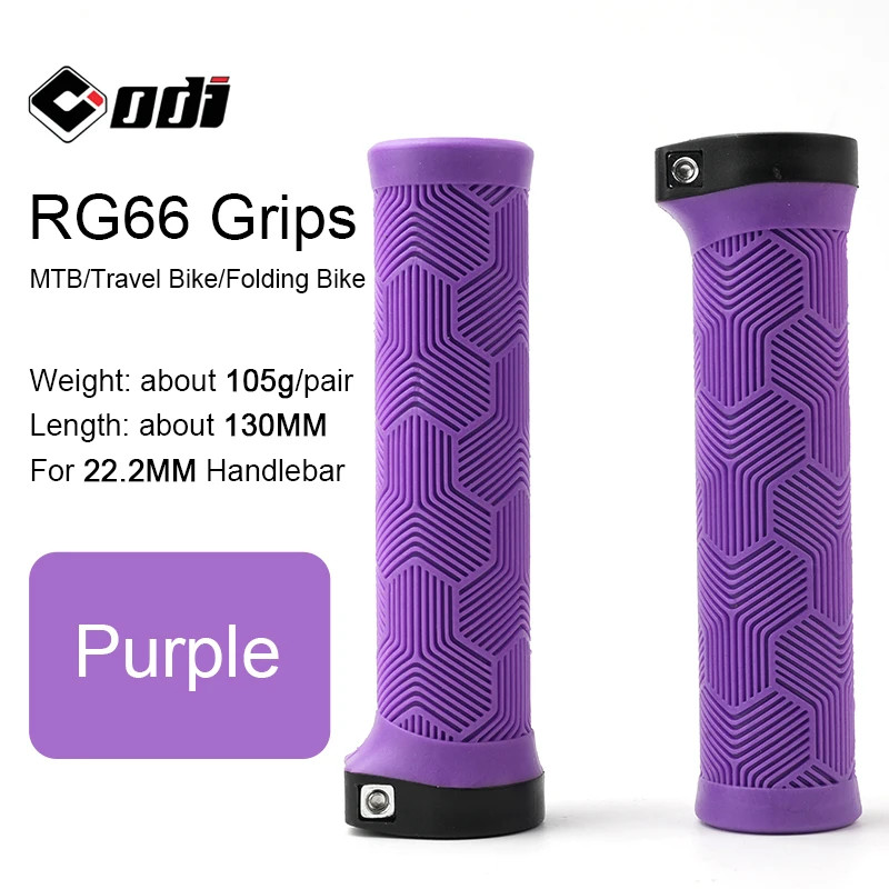 MTB Lock On Bike Grips 22.2MM Rubber Wing Shape Anti Slip Folding Handlebar