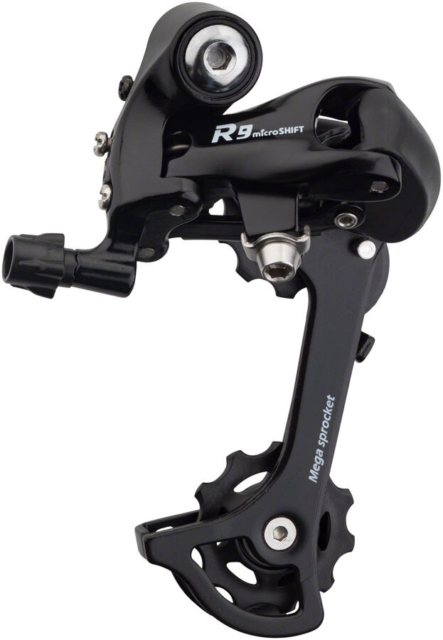 microSHIFT R9 Rear Derailleur – 910 Speed Medium Cage Black