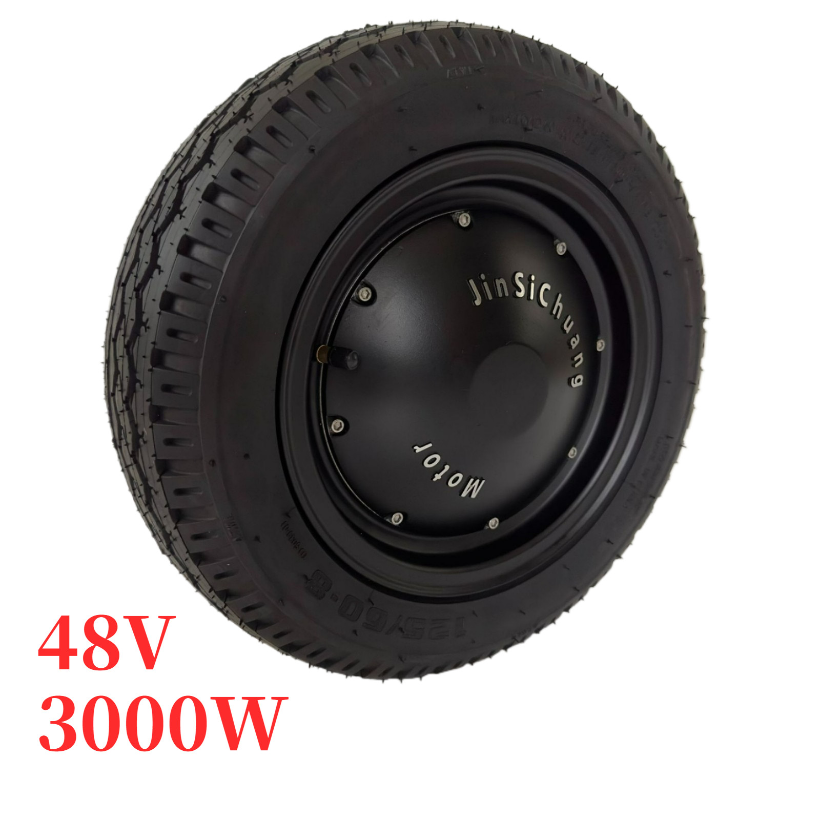 3000W 13 Inch High Torque Hub Motor 48V For Golf Cart Tricycle Sightseeing