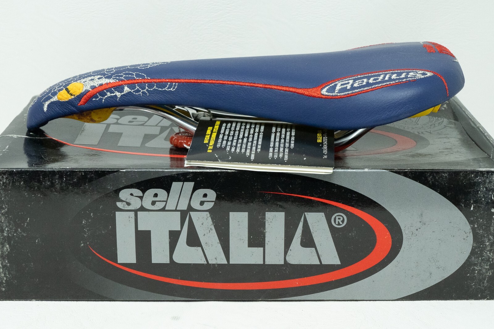 NOS SELLE ITALIA RADIUS SNAKE YELLOW VINTAGE SADDLE SEAT ROAD RACING BIKE OLD