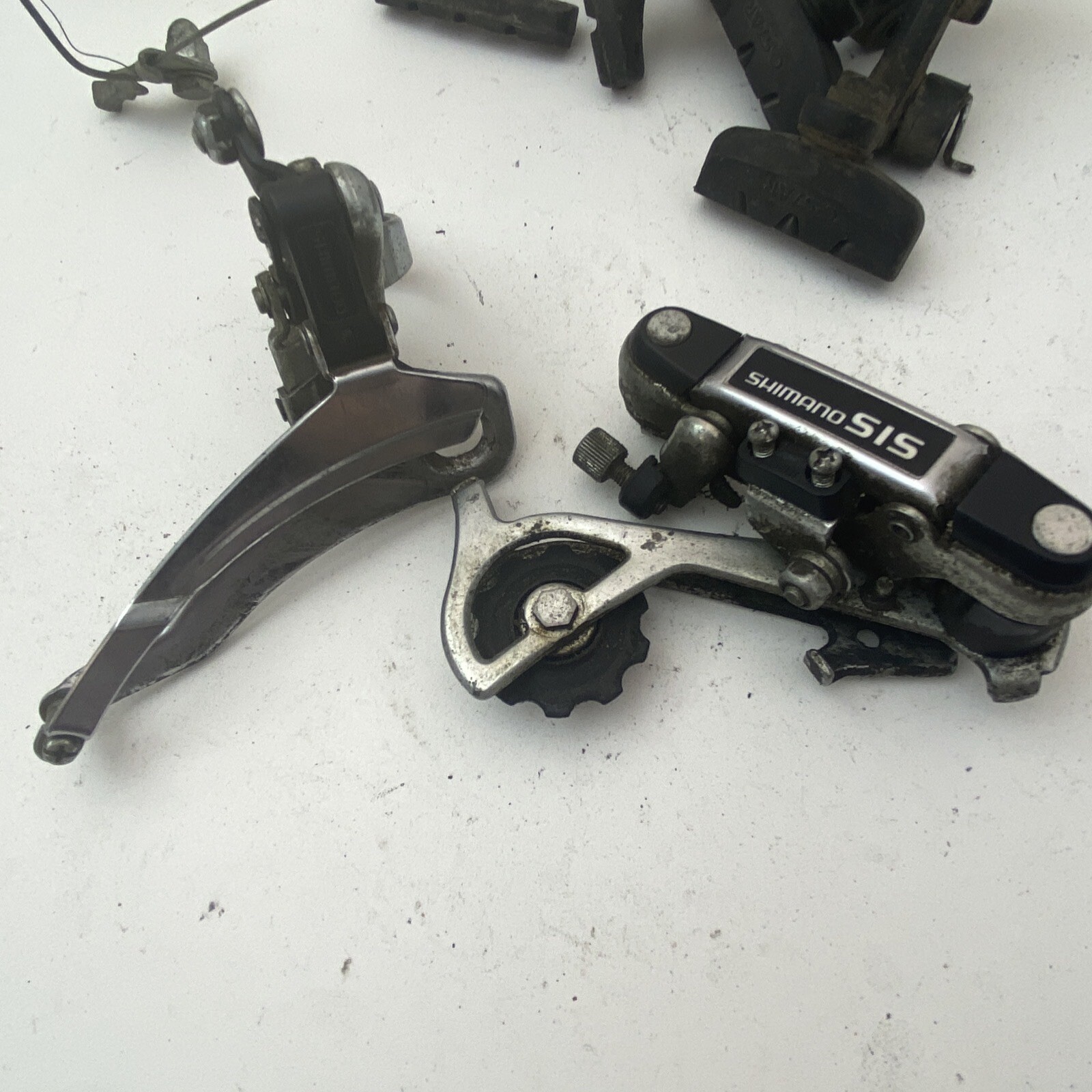 Vintage Shimano SIS Derailluer Lot Front FD-TY25 Rear RD-TY20 Brake Set A37