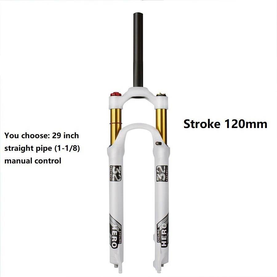 26 27.5 29er Mountain Bike 120mm Stroke Quick Release Locking Control Air Fork