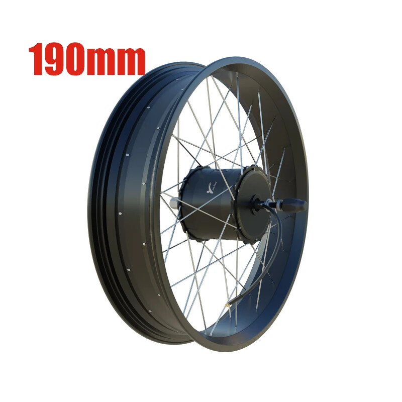 48V 1000W 20/24/26” Snow Fat Electric Bicycle Rear Hub Motor Droupout 170/190mm