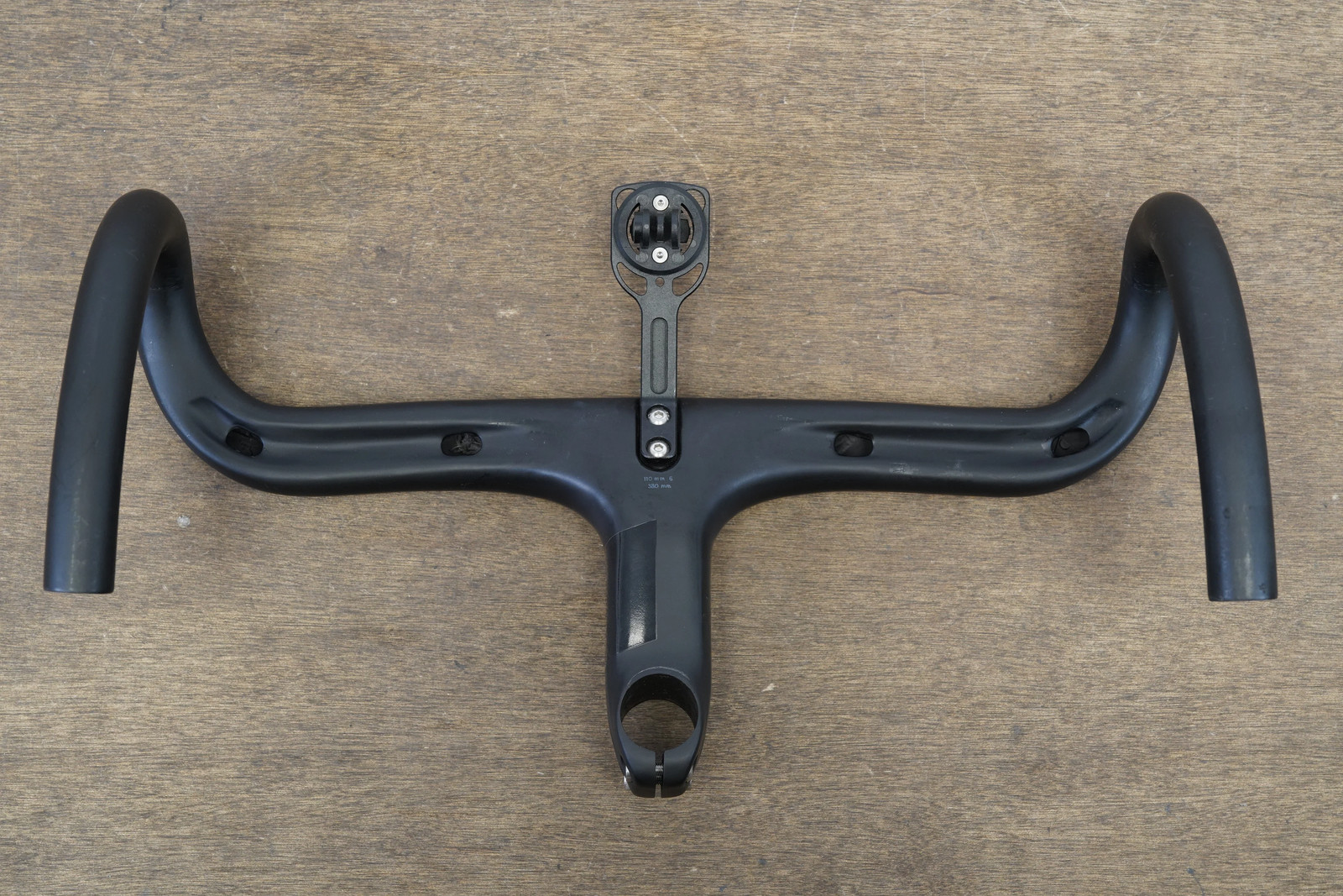 38cm 110mm -6 Degree Black Inc. Carbon Barstem Handlebar Mount 1 1/8″