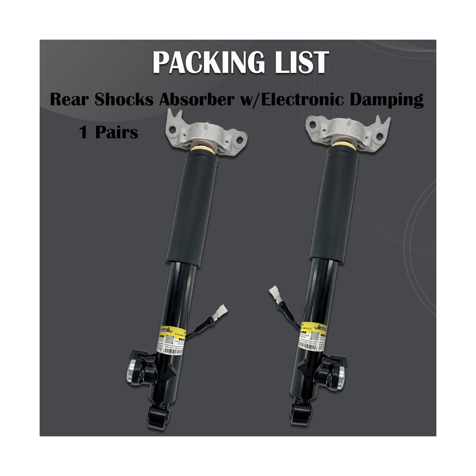 2PCS Rear Shock Absorber Struts with Electronic Damping Compatible with Buick…