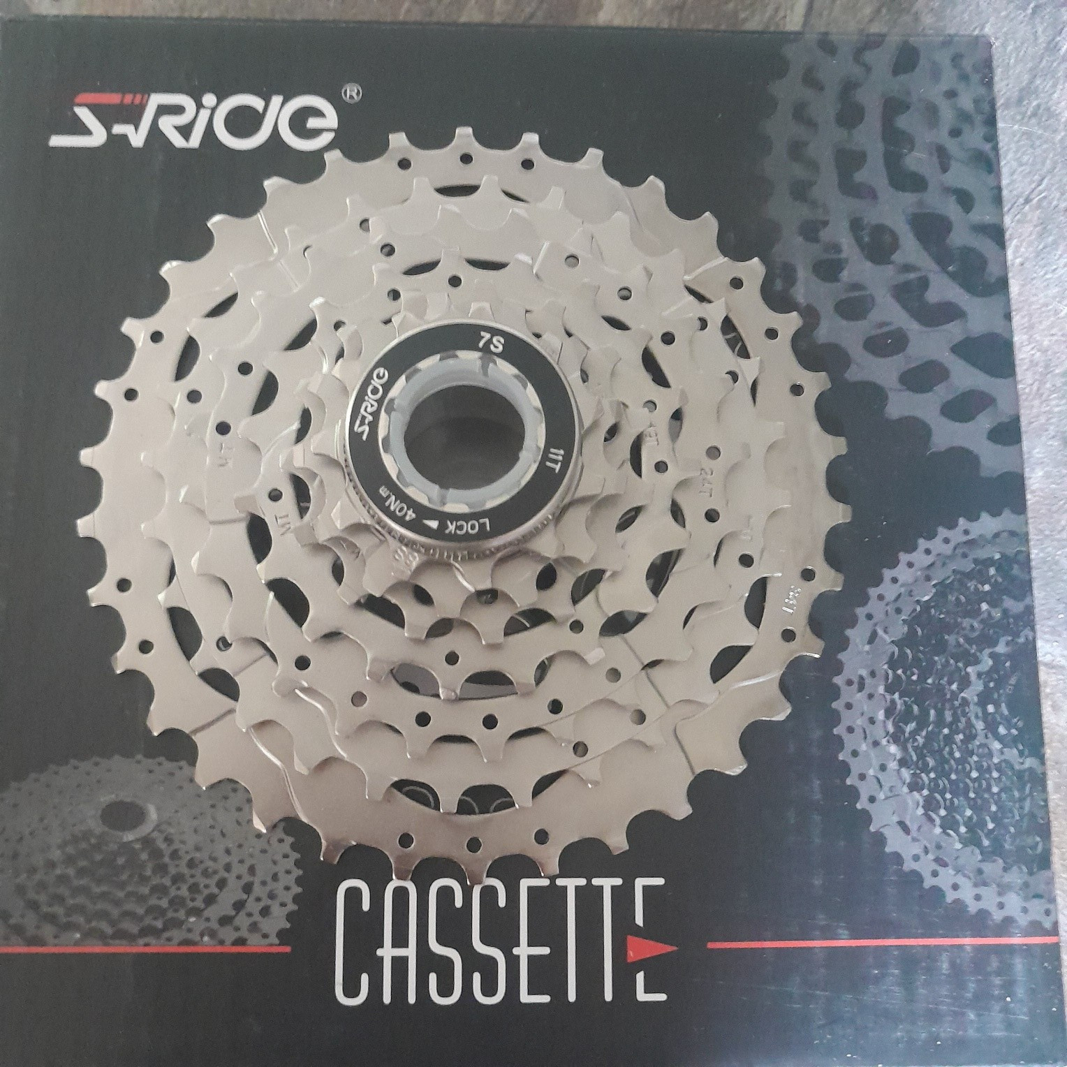S-Ride CS-M200 7 Speed Cassette 11-34 Mountain Touring Road Bike Fits Shimano