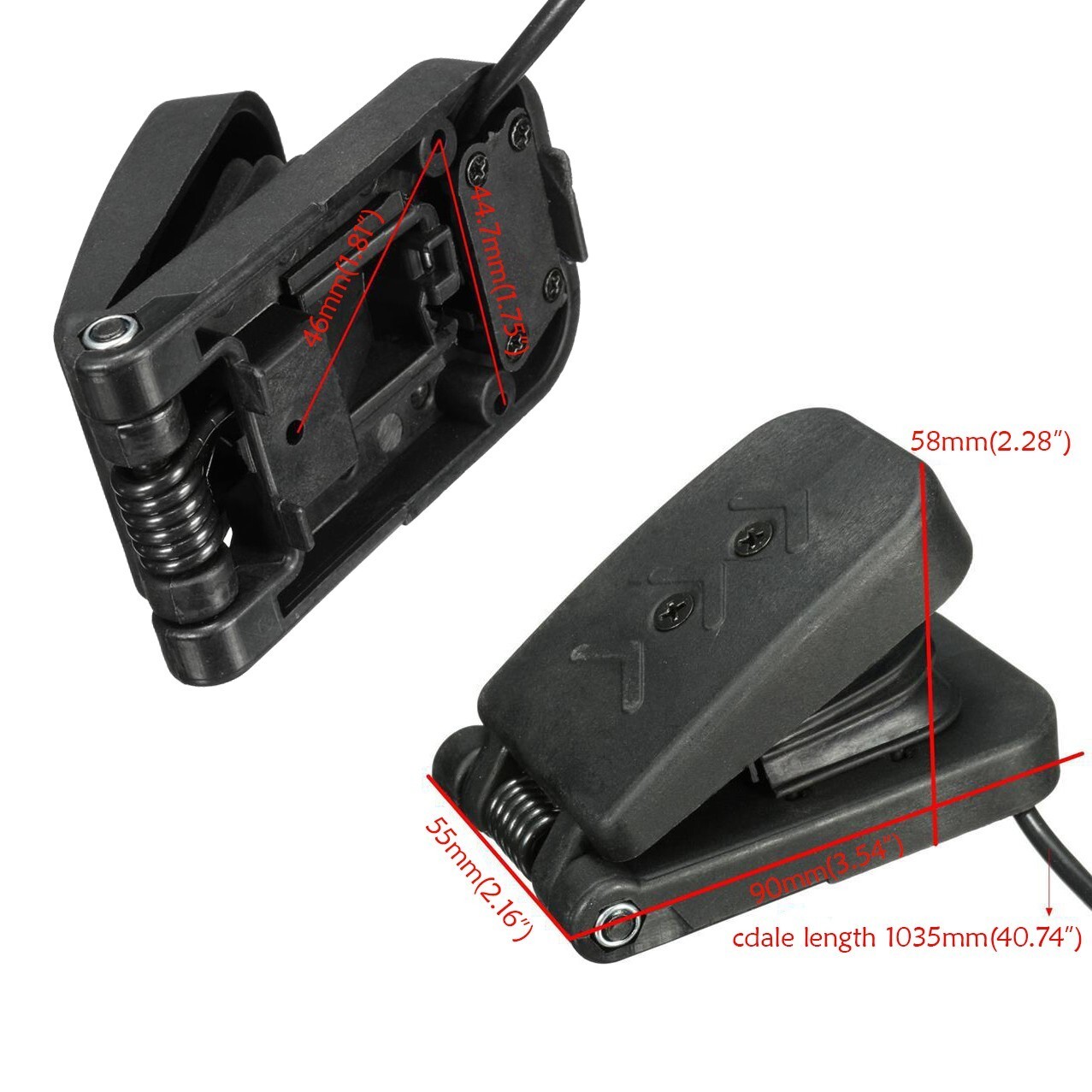 48V 1000W Brushed Controller Foot Pedal for E-bike Go Kart Golf Cart Bicycle ATV