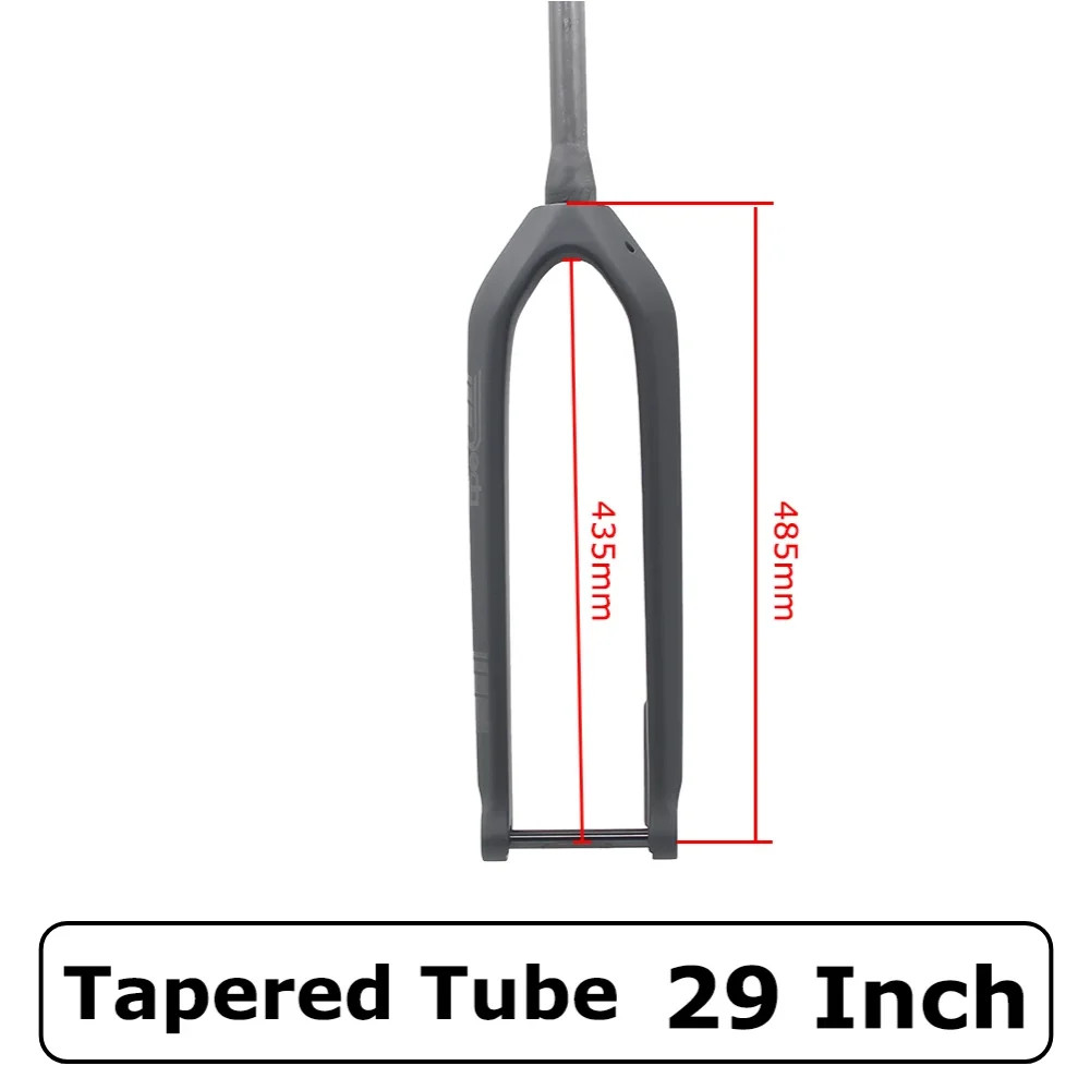 26 27.5 29ER Carbon MTB Fork 15*110mm Thru Axle Straight Tapered Tube Disc Brake
