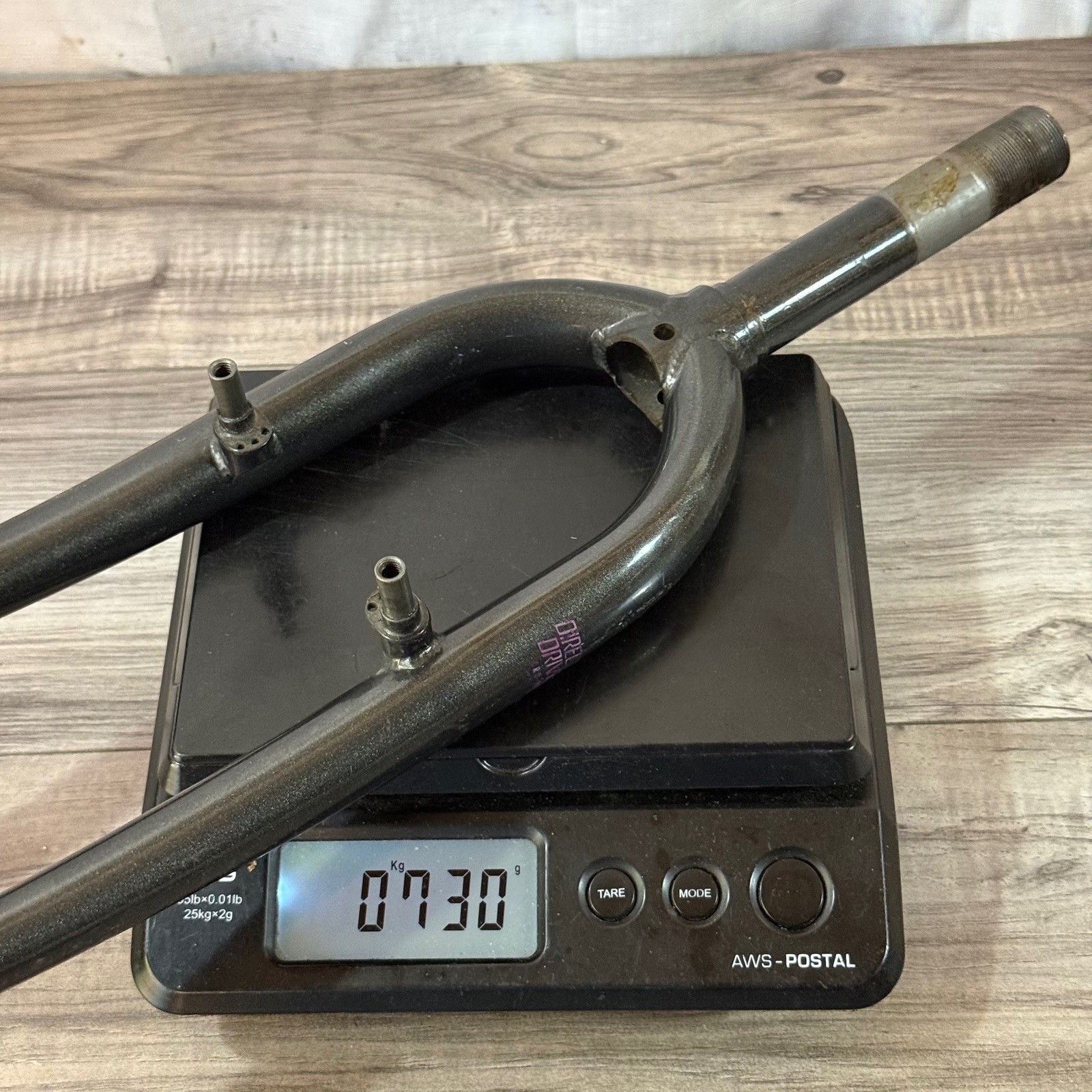 90s Specialized Direct Drive MTB Fork 1-Inch Threaded 26 123 Dark Gray
