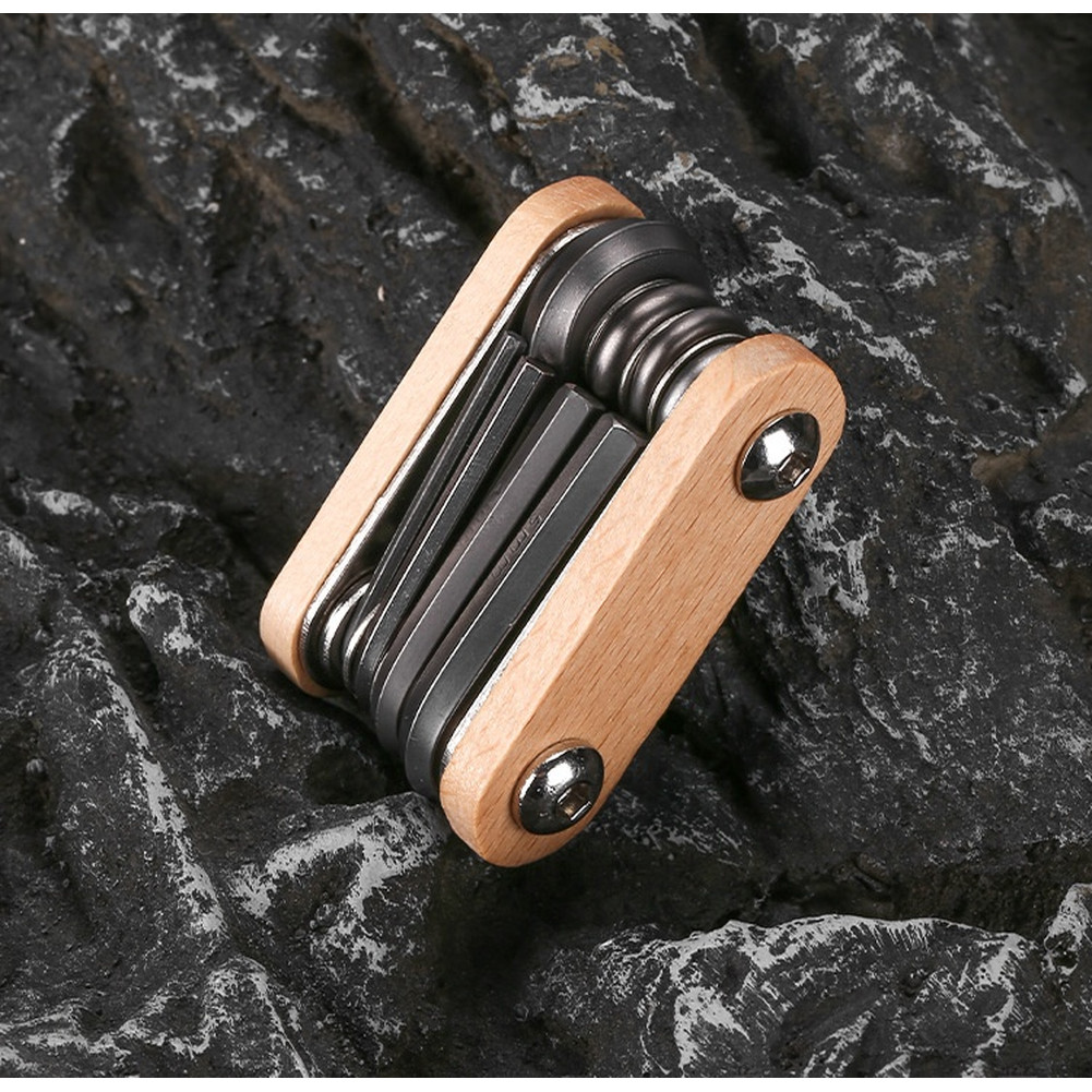 Bike Repair Tool Hex Wrench Set Chrome-Plated Alloy Steel Comfortable Grip