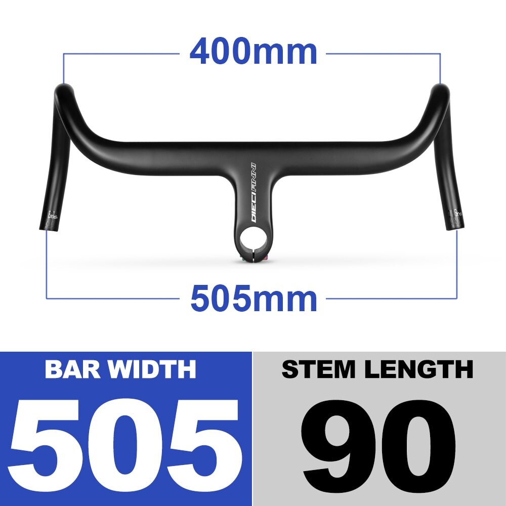 Carbon Gravel Bike Handlebar Internal Routing OD2 DI2 for Bicycles HandleBar