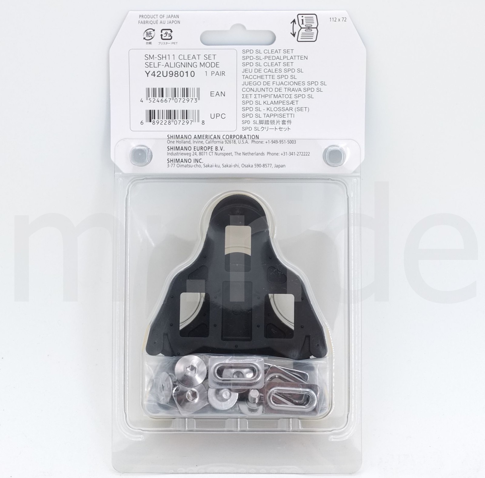 Genuine Shimano SPD SL Cleat Set (SM-SH10,SM-SH11,SM-SH12) / Cover Set (SM-SH45)