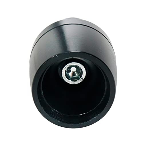 2 Pcs Motorcycles Conical Aluminum Handlebar End 1.2in (Dia)x 1.2in (L) Black