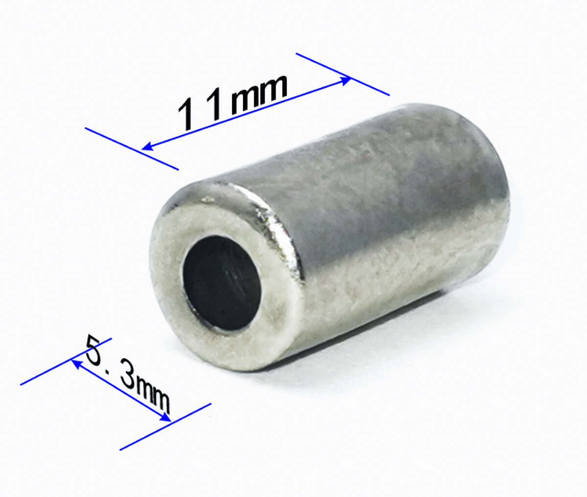 Clarks Bicycle Brake Cable Ferrules 5mm (Brake) – Silver Aluminum