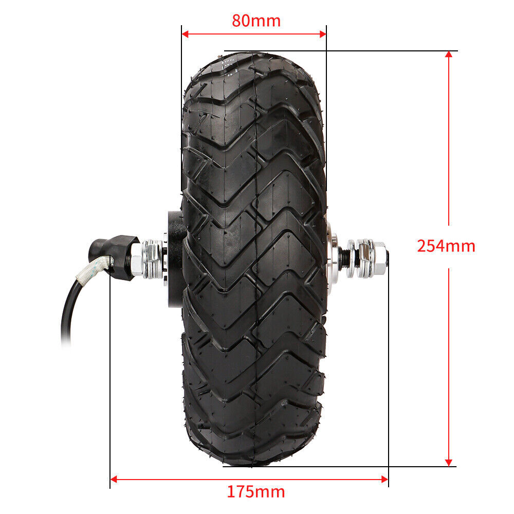 10 inch Hub Motor ebike Scooter 48V1200W Brushless Gearless Hall Electric Motor