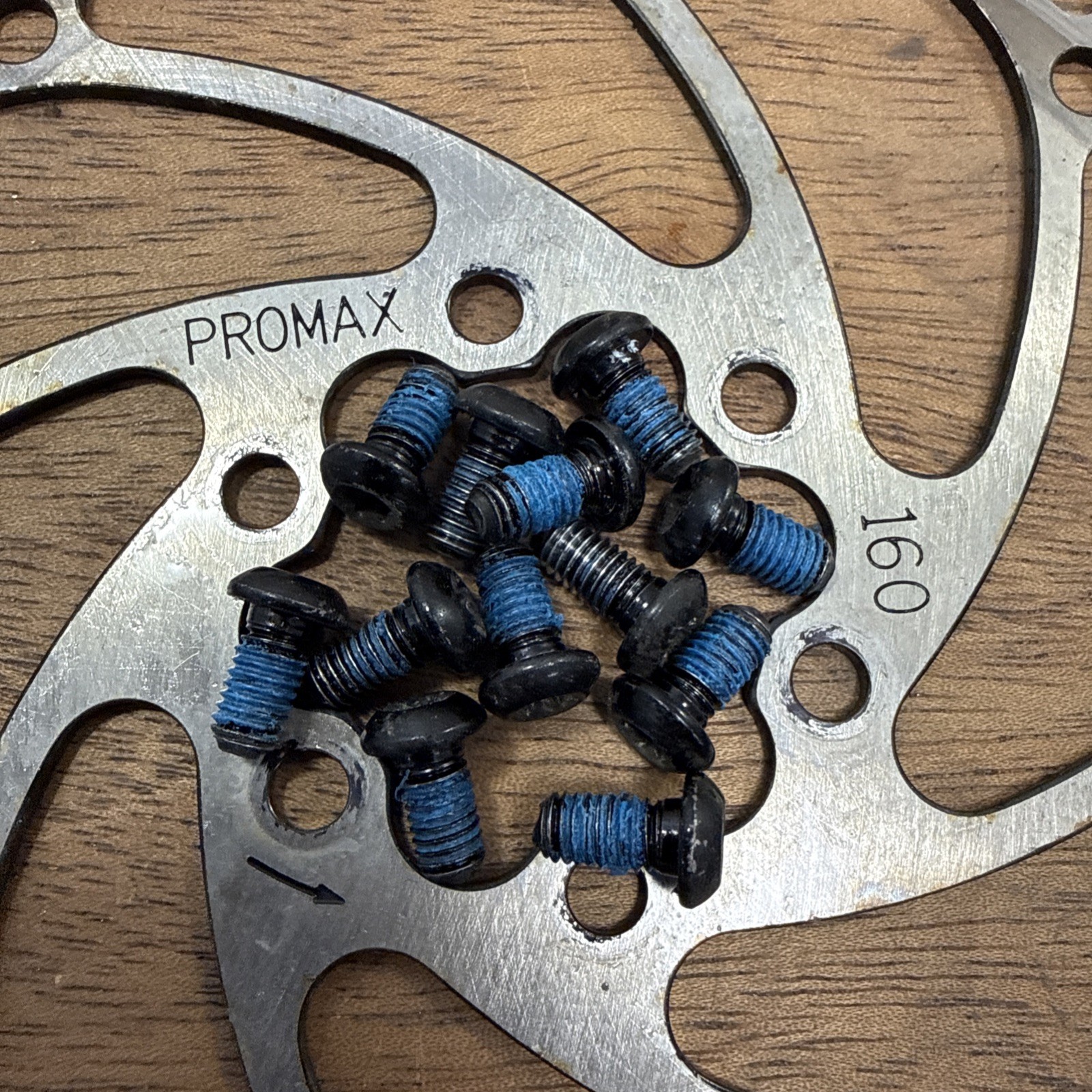 Promax Mountain Bike Disc Brake Rotor 160mm 6 Bolt Pair