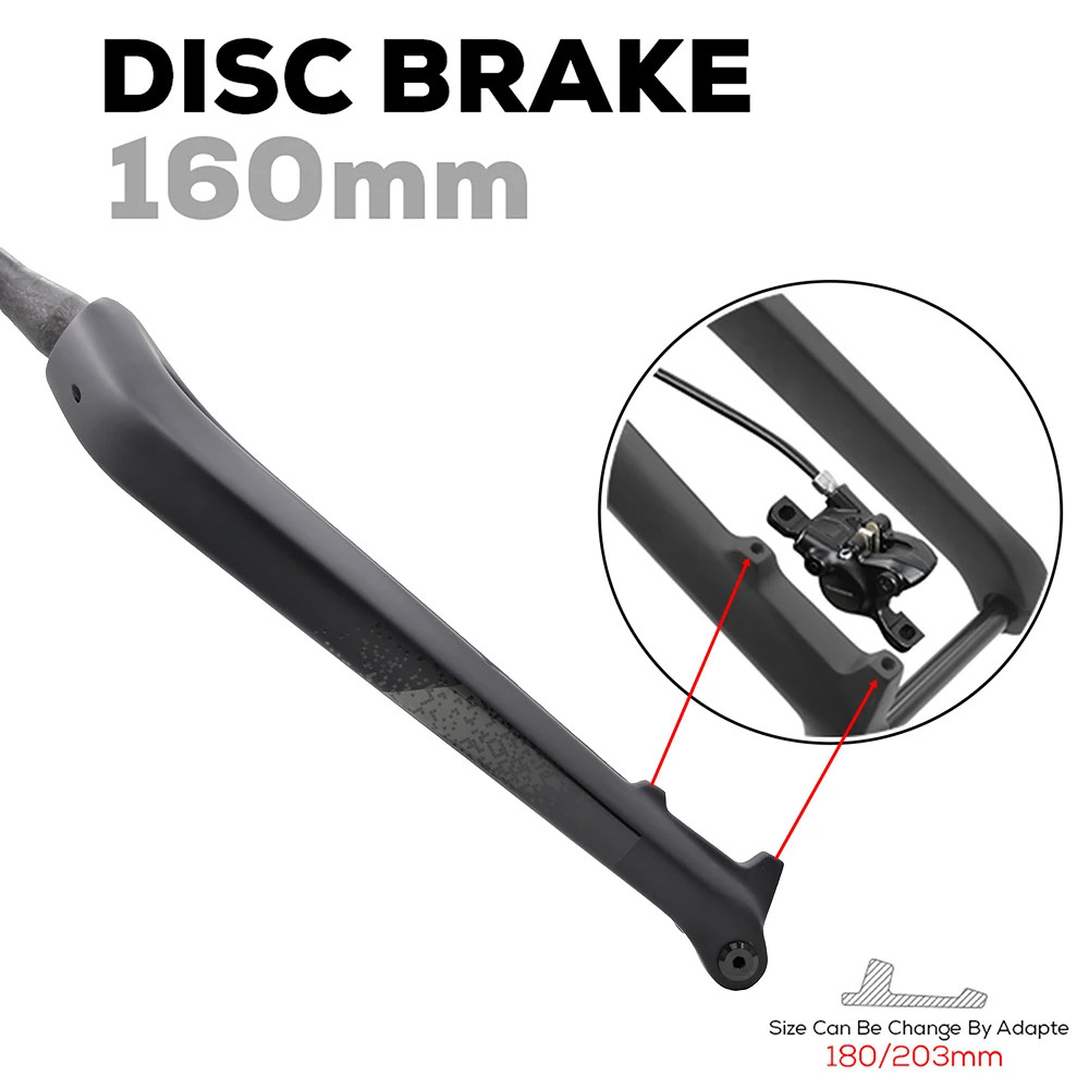 26 27.5 29ER Carbon Mountain Bike Fork 15*110mm Boost Disc Brake Max 3.0 Tire
