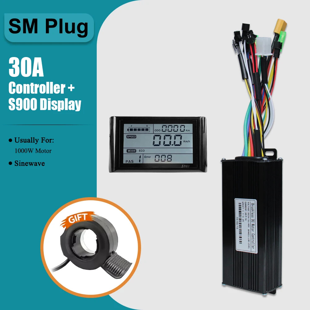 E-bike Three-Mode Sine Wave 36V 48V 17A 26A 30A 40A Controller with LCD Display