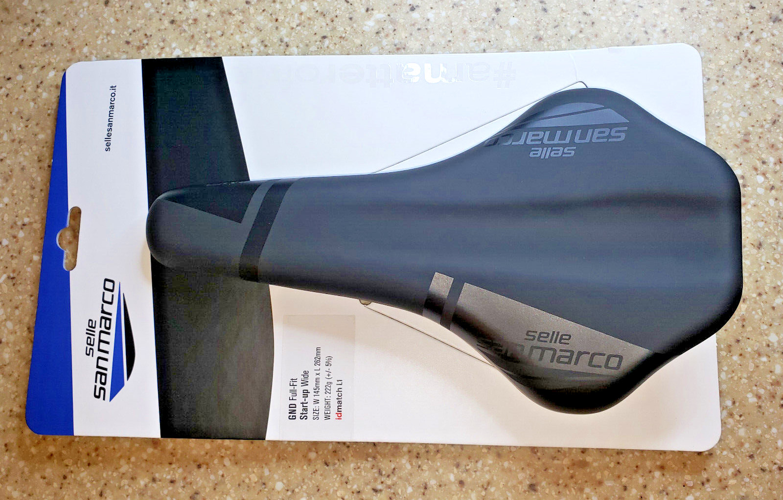 NEW NIB Selle San Marco GND Full Fit Wide Bicycle Saddle Black 222g W145 L262mm
