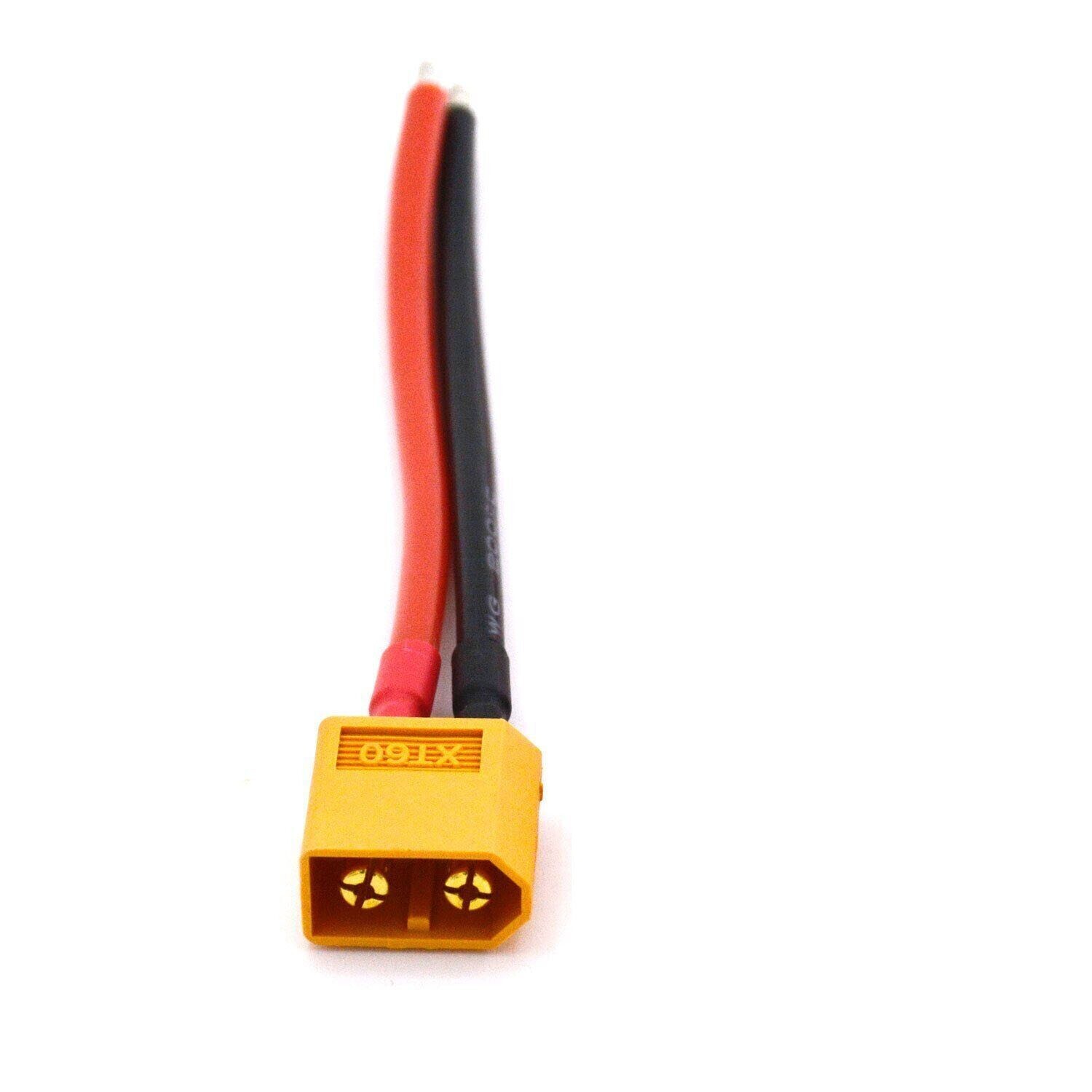 XT60 Plug Male Connector with 10AWG Silicon Wire Cable Ebike Lipo Li-Ion Battery