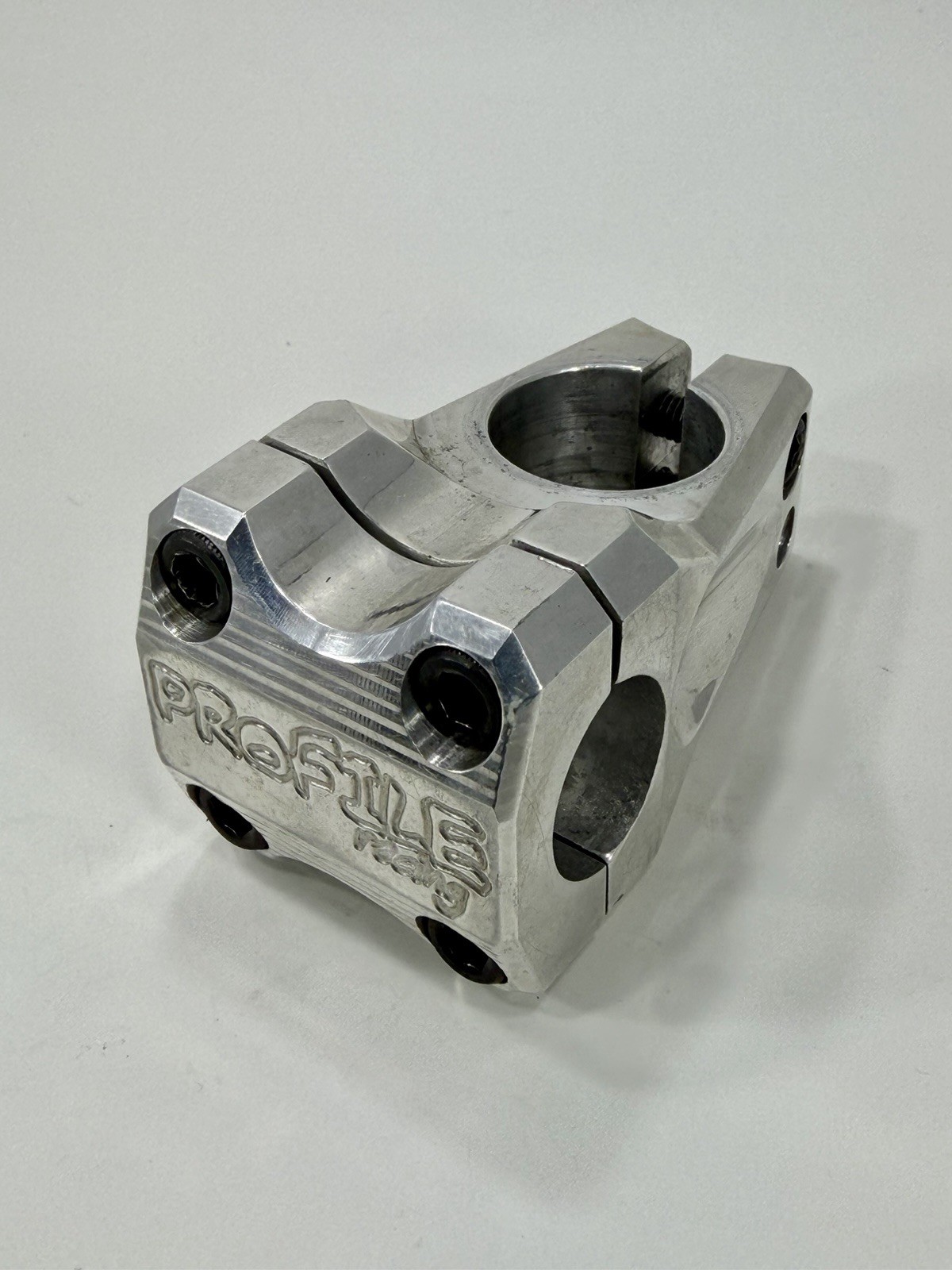 Profile Racing Micro Mini BMX Stem 1” Threadless 35mm Reach USA Made Polished