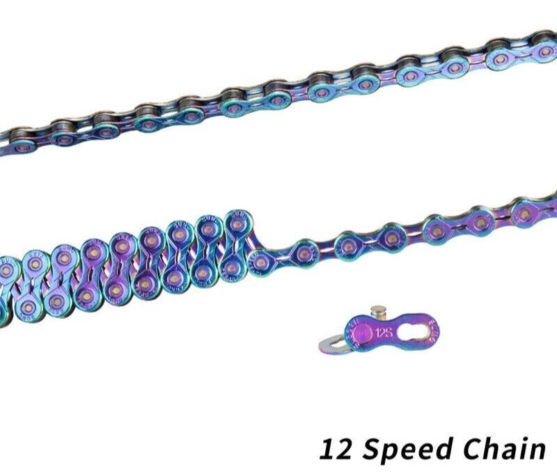 12 Speed Bicycle Chain Colorful Road Bike Ultralight Rainbow Chains SLR/EL ZTTO
