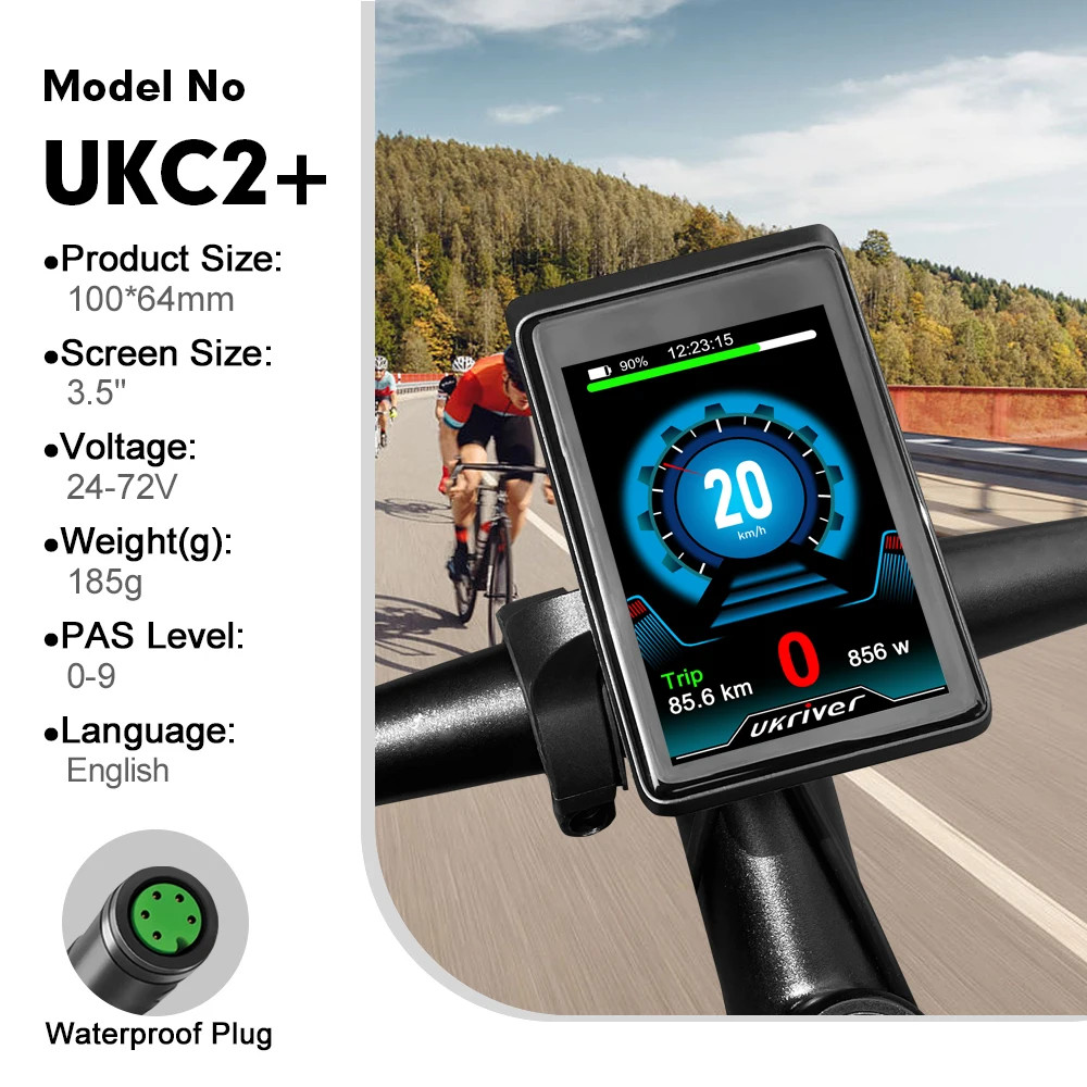 BAFANG UKC2+ LCD Display UART Plug for BBS01 BBS02B BBSHD Mid Drive Motor