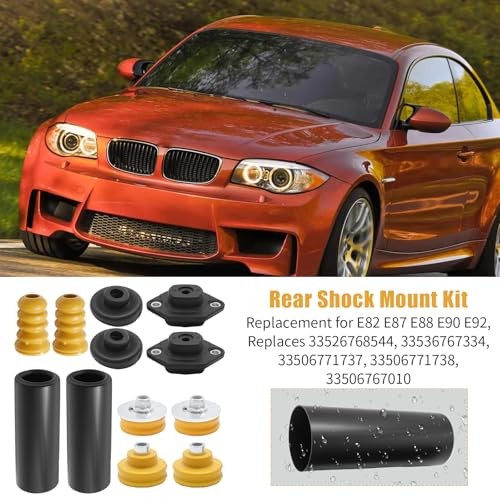 Rear Shock Mount Kit, Replacement for BMW E82 E87 E88 E90 E92, Replaces