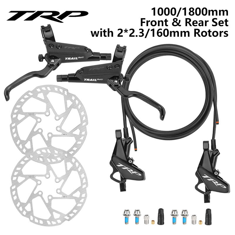 TRP HD-M843 Hydraulic Disc Brake Front & Rear Set Mountain Bike + 2.3mm Rotors
