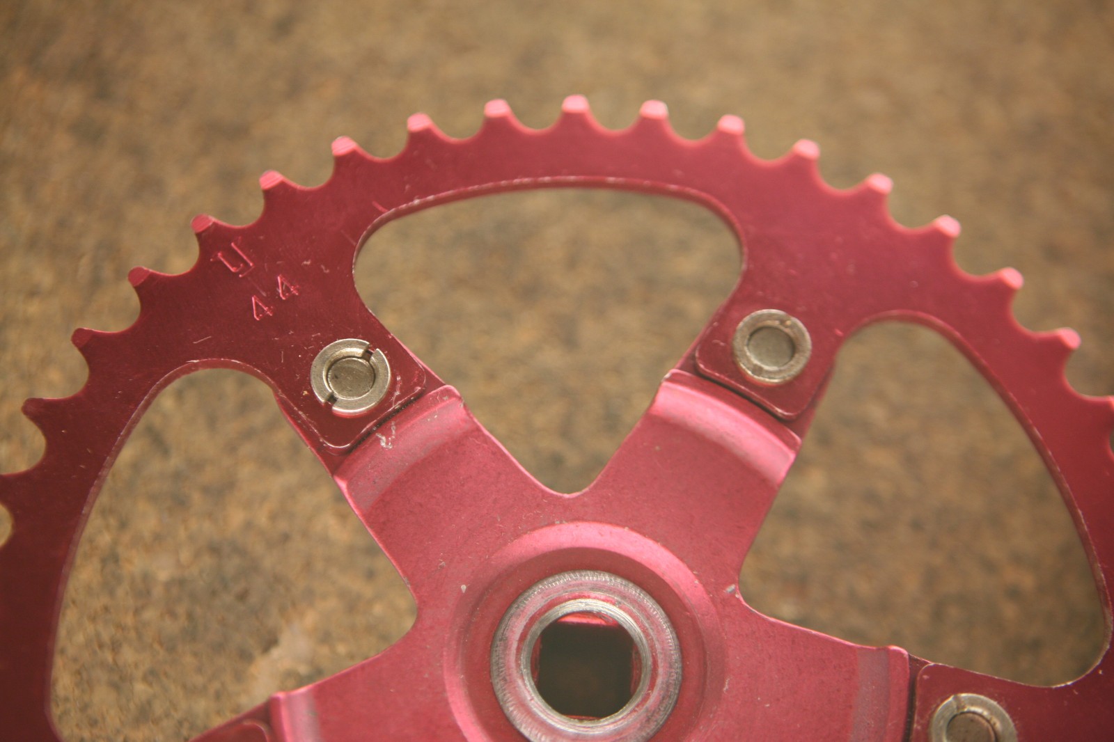 Retro Oldschool OG NOS NEW Tracer Red BMX MX cranks crankset chainset Takagi