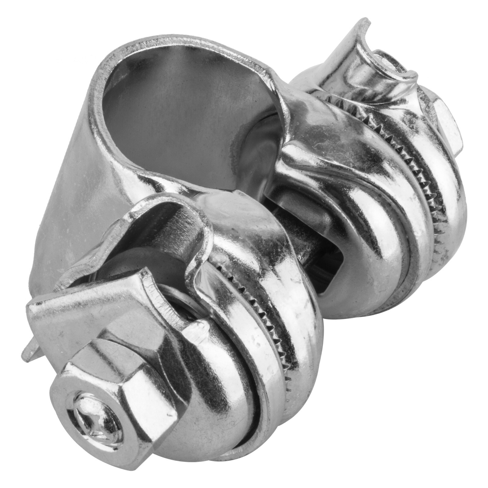 SILVER BIKE BICYCLE SEATPOST SEAT SADDLE BINDER CLAMP SINGLE RAIL NEW
