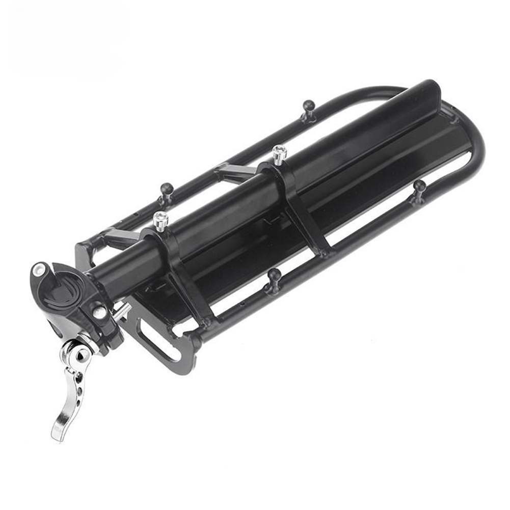 Lightweight Aluminum Rear Bike Pannier Rack with Quick Release Screw Mount