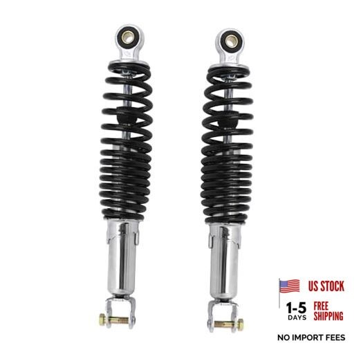 Minho Motorcycle Dual Rear Shock Absorbers with Adjustable Spring Preload 305mm
