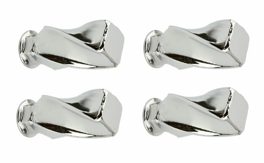 VINTAGE LOWRIDER SQUARE TWISTED 26T AND 24T NUT 3/8 AXLE IN CHROME SOLD BY SET.