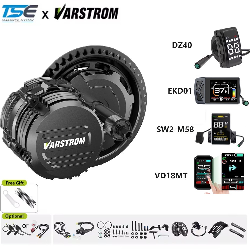 36V 48V 250W/500W/750W/1000W Mid Drive Motor Torque Sensor EBike Conversion Kit