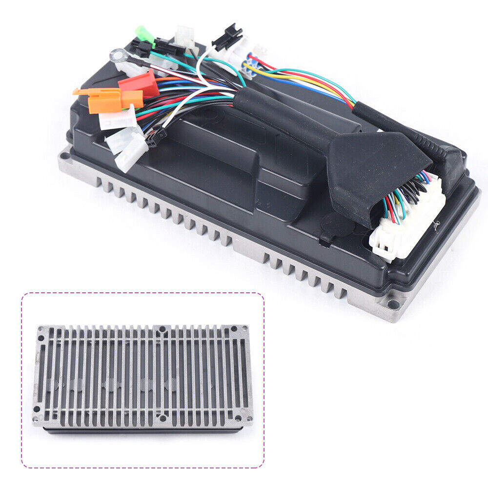 3000W 80A Controller For Electric Bicycle Sine Wave Controller 60V-72V Black