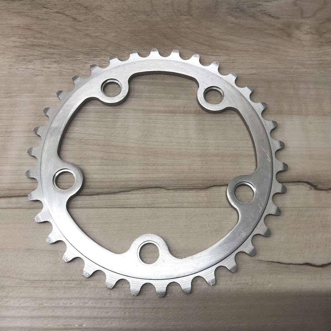 Vintage 34 Tooth Aluminum Chainring 92mm BCD / New Old Stock Chainring 34T/92BCD
