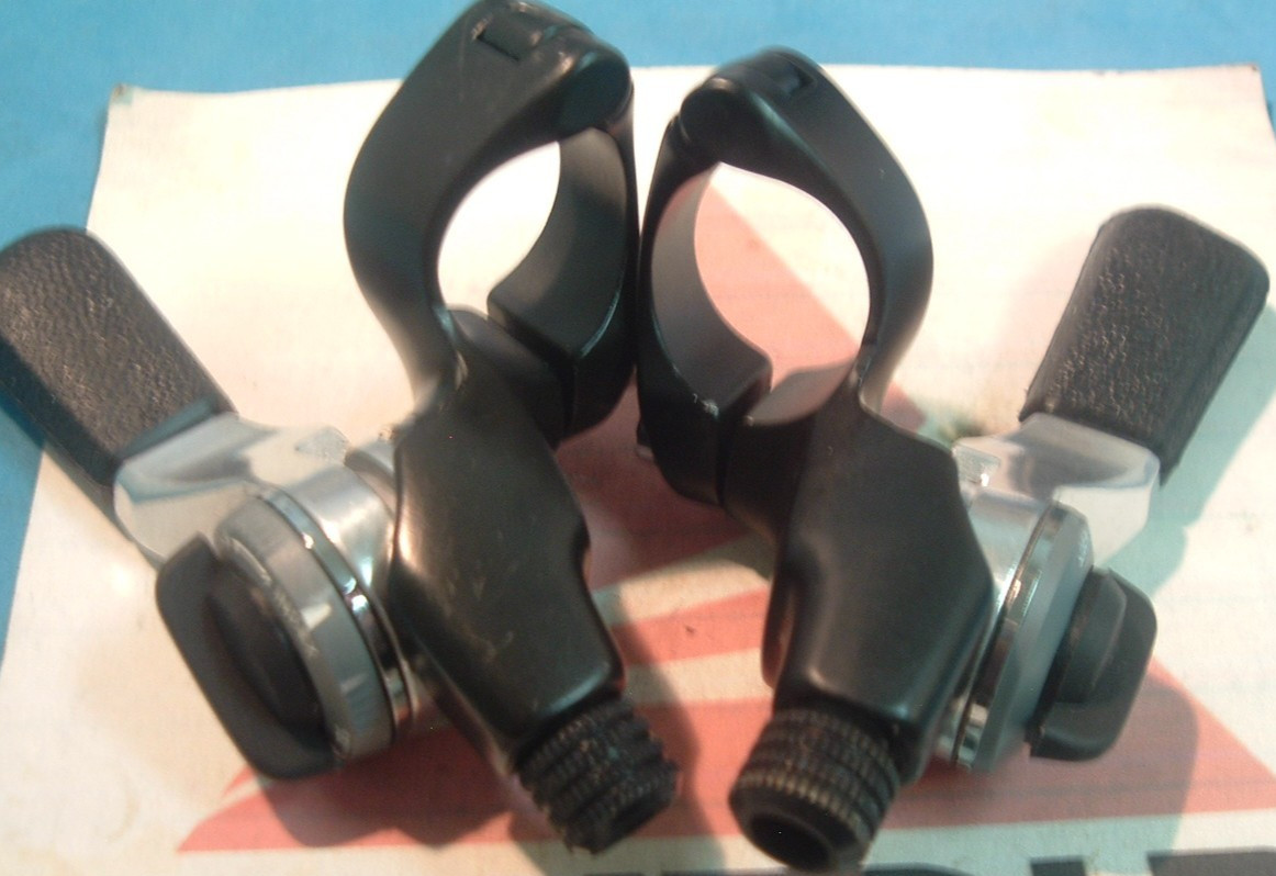 Suntour Japan XC-Sport 6-Spd Thumb Shifters MTB NEW/NOS Cables/Housing- Mint+