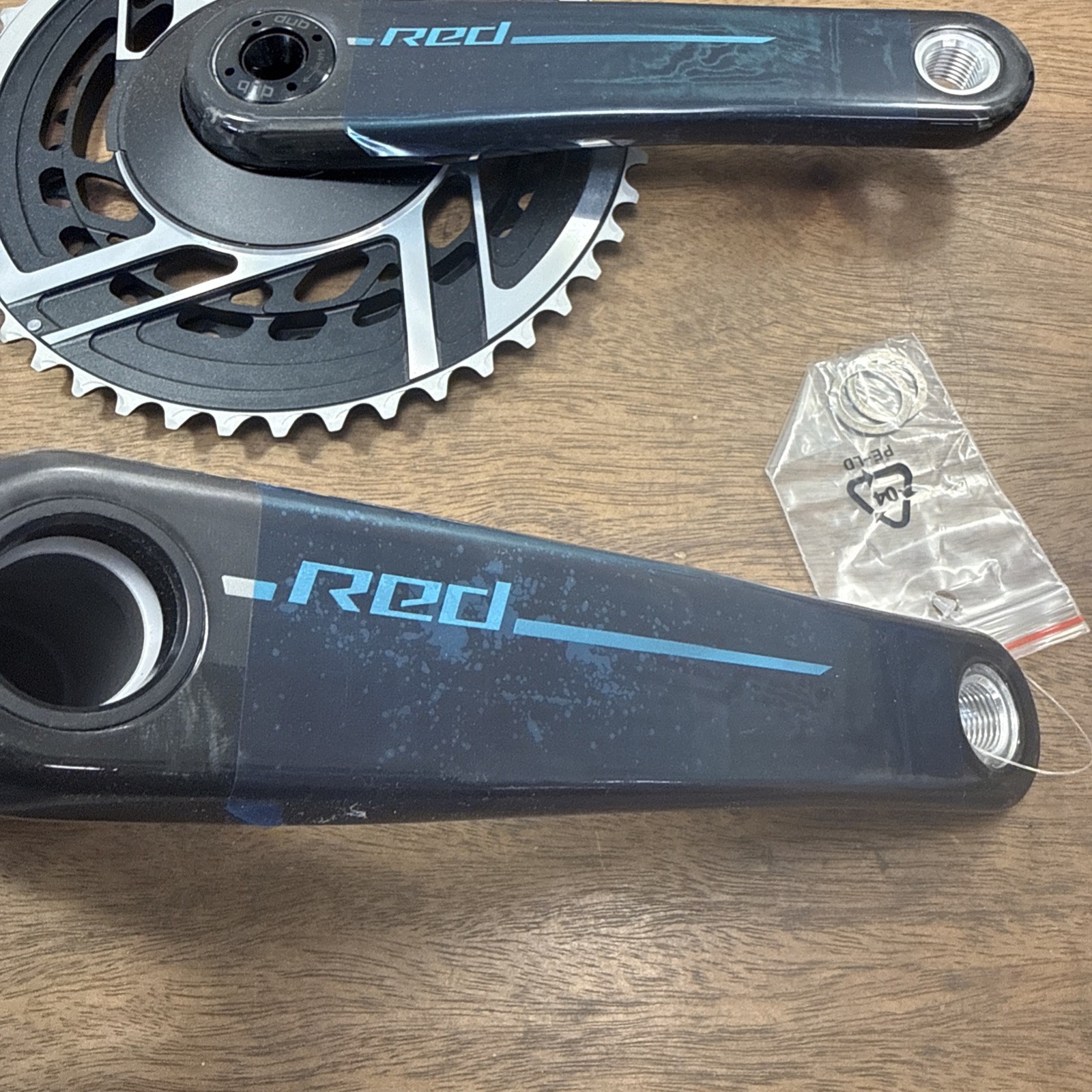 SRAM RED E1 2×12 Road Gravel Bike Crankset 46-33T FC-RED-E1 165mm Dub SL