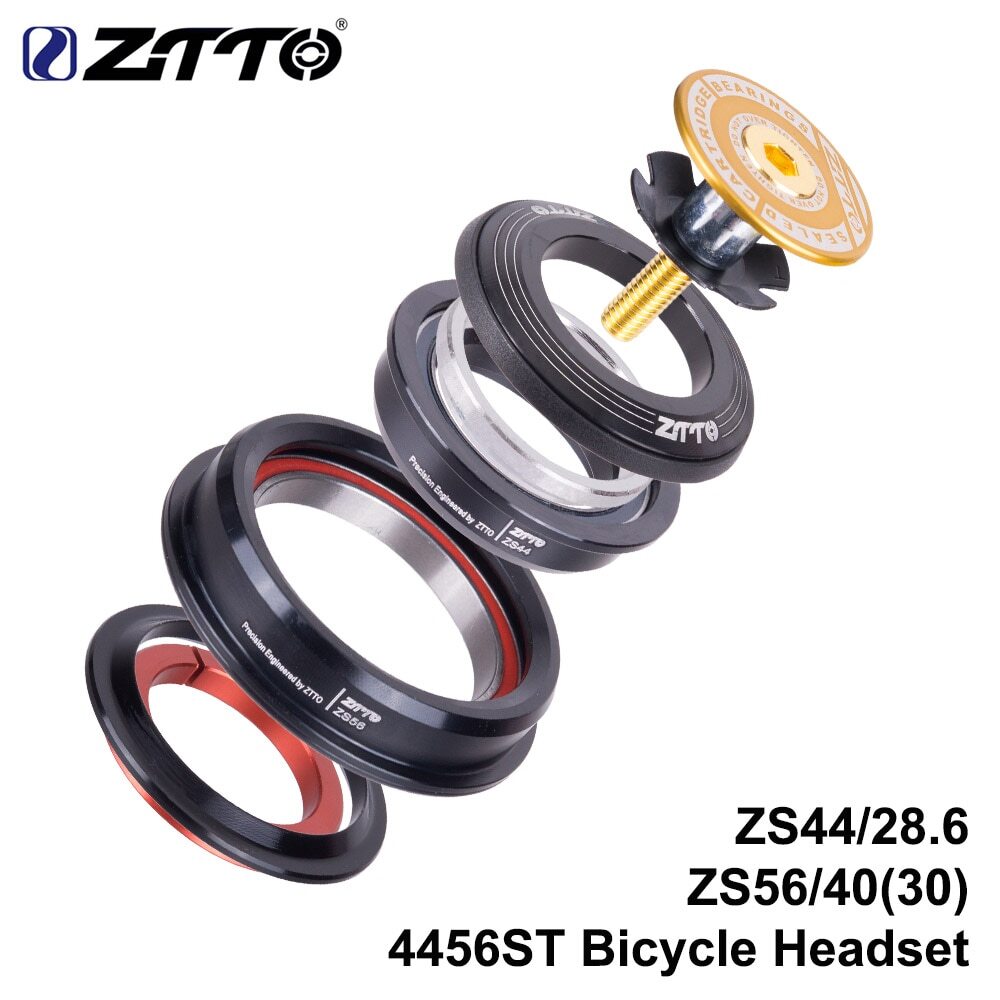Bicycle MTB Road Bike Headset 44mm 56mm Tapered Straight Tube Fork Universal