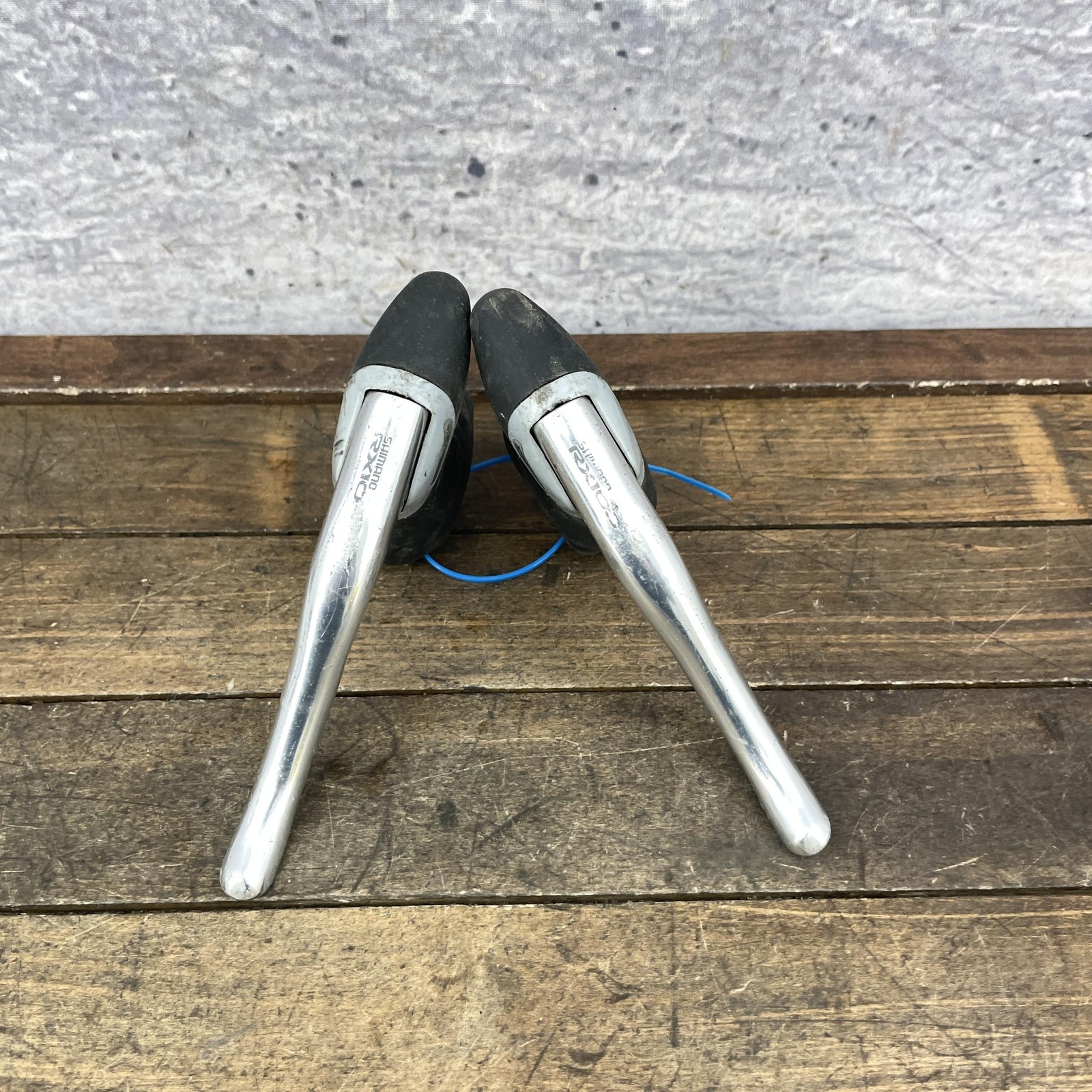 Vintage Shimano RX100 BL-A550 Brake Levers Pair Silver Super SLR 23.8mm Road