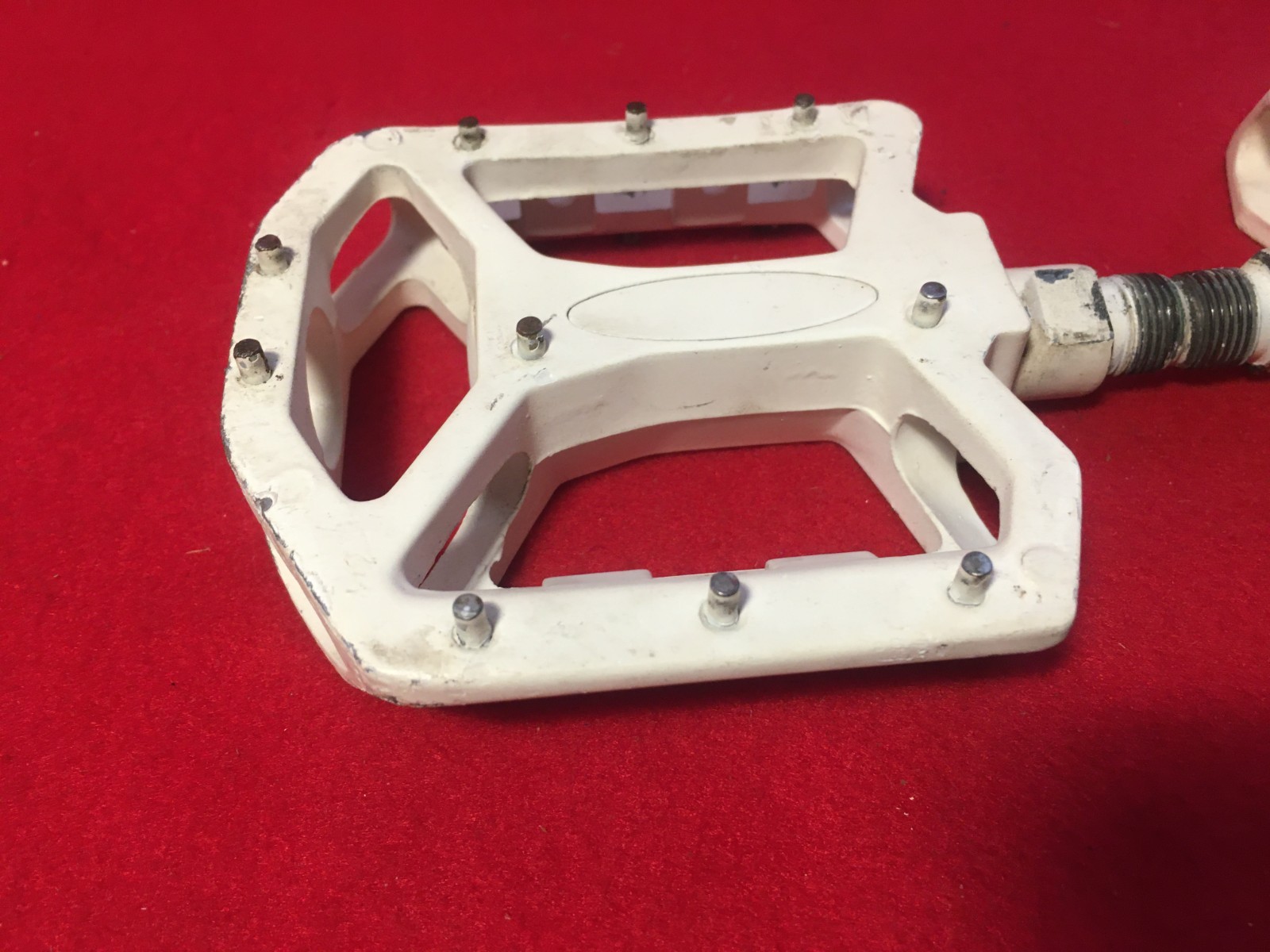 BMX/MTB Wellgo White LU-8A Alloy Pedal Set Fits SE Bikes Big Ripper