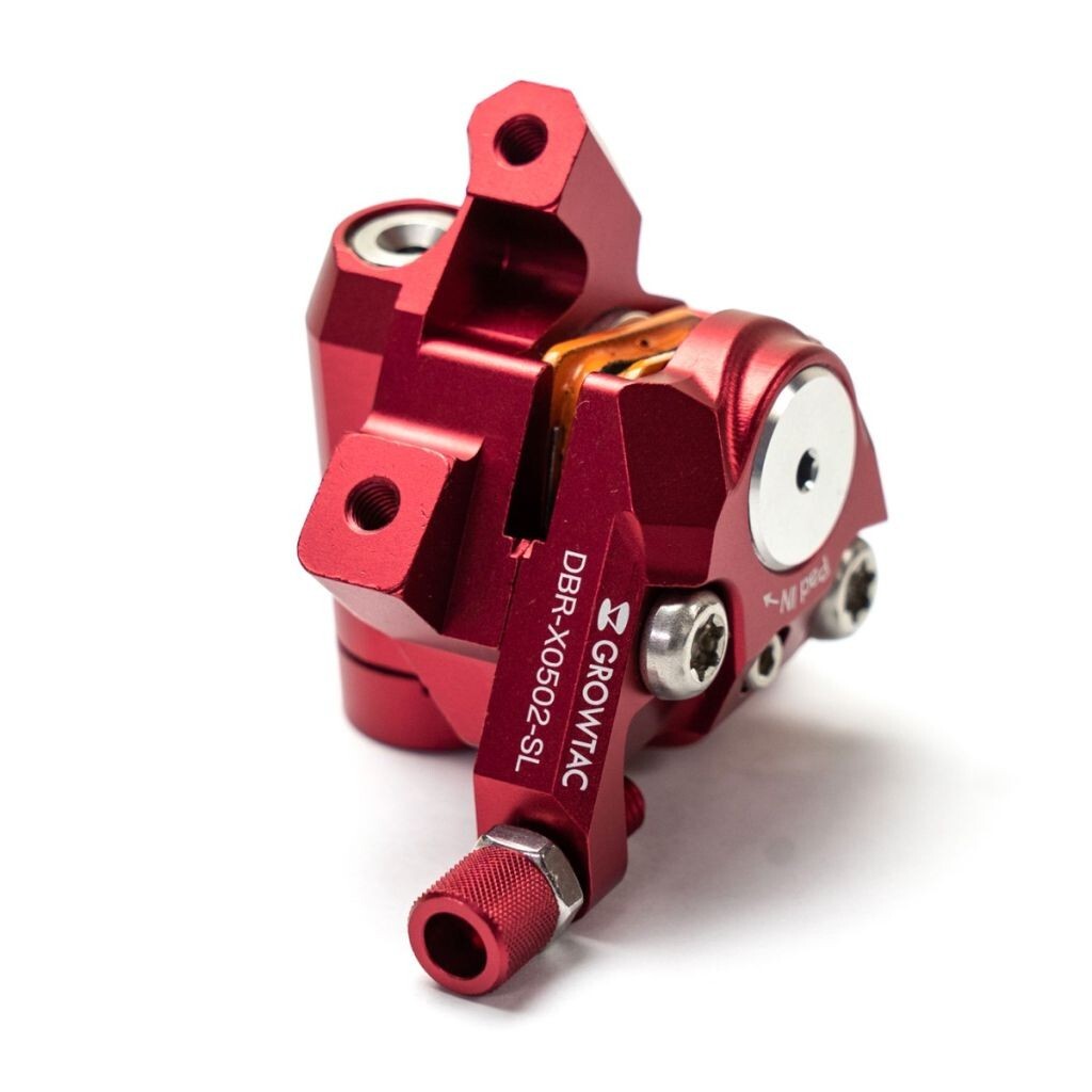 GROWTAC EQUAL Disc Brake Caliper Flat Mount Red Single item