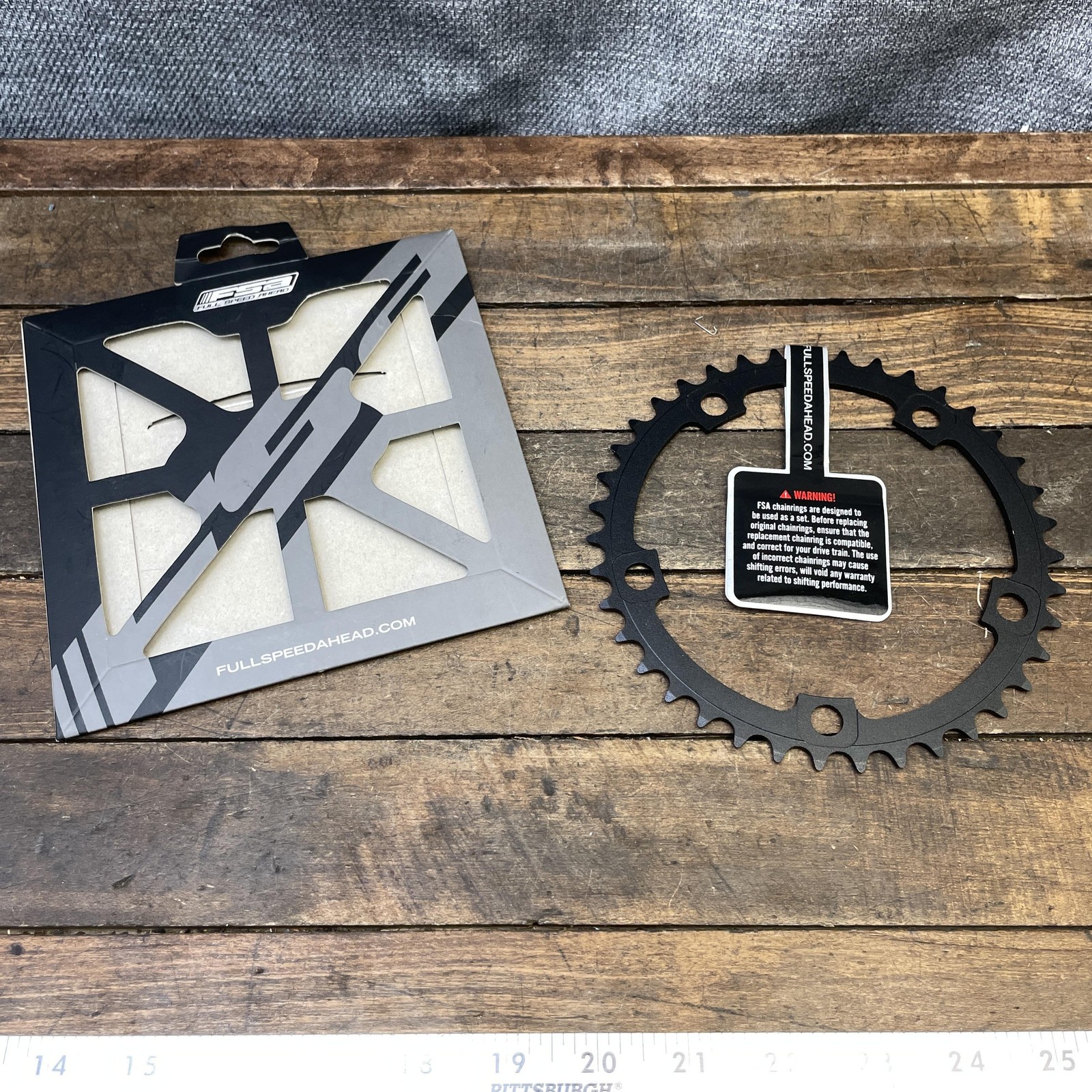 FSA 39T Chainring 130 BCD 5-Bolt Black Aluminum Road Bike N10/11 39 Tooth