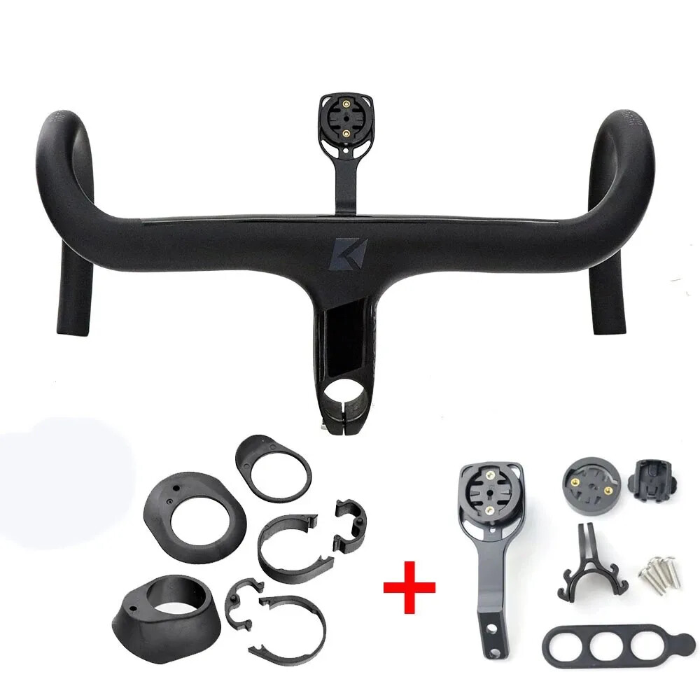 36/380/400/420/440mm All Carbon Fiber Integrated Road Bike Handlebars Drop Bar