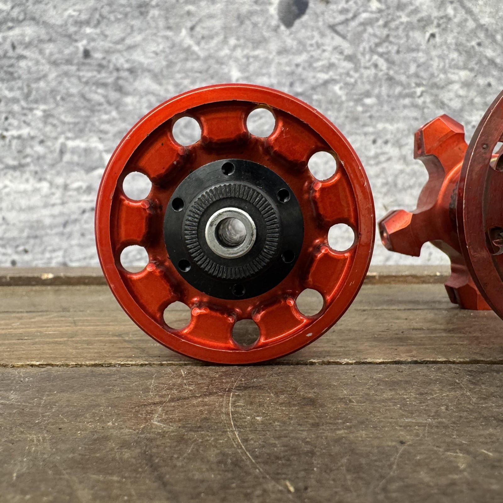 Mavic Ksyrium Superlight Front Rear Hubs 20H Red Carbon QR Shimano 130mm 8s 9s
