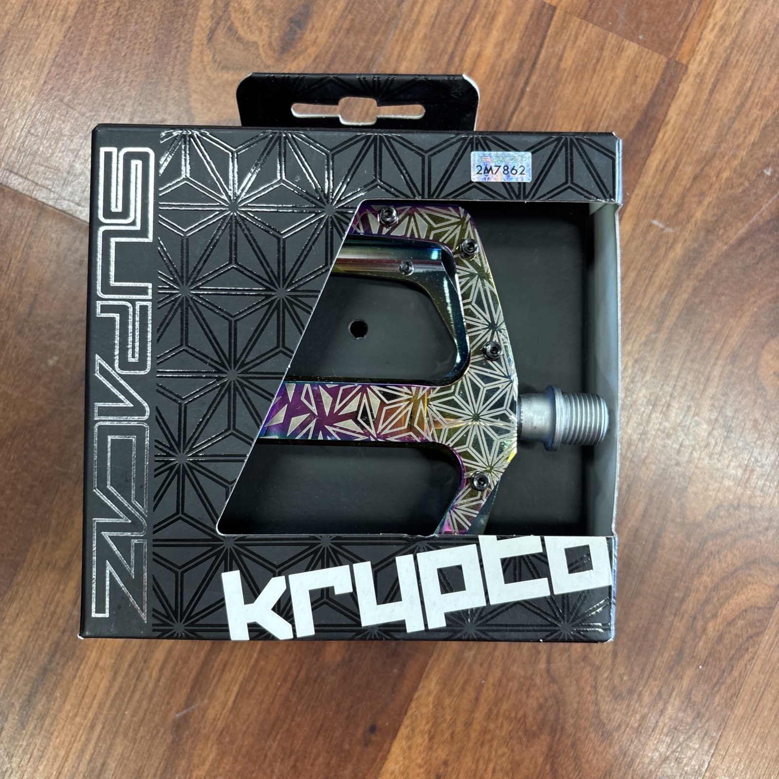 Supacaz Krypto CNC Alloy Platform Pedals Oil Slick MTB BMX Flat Pedals New