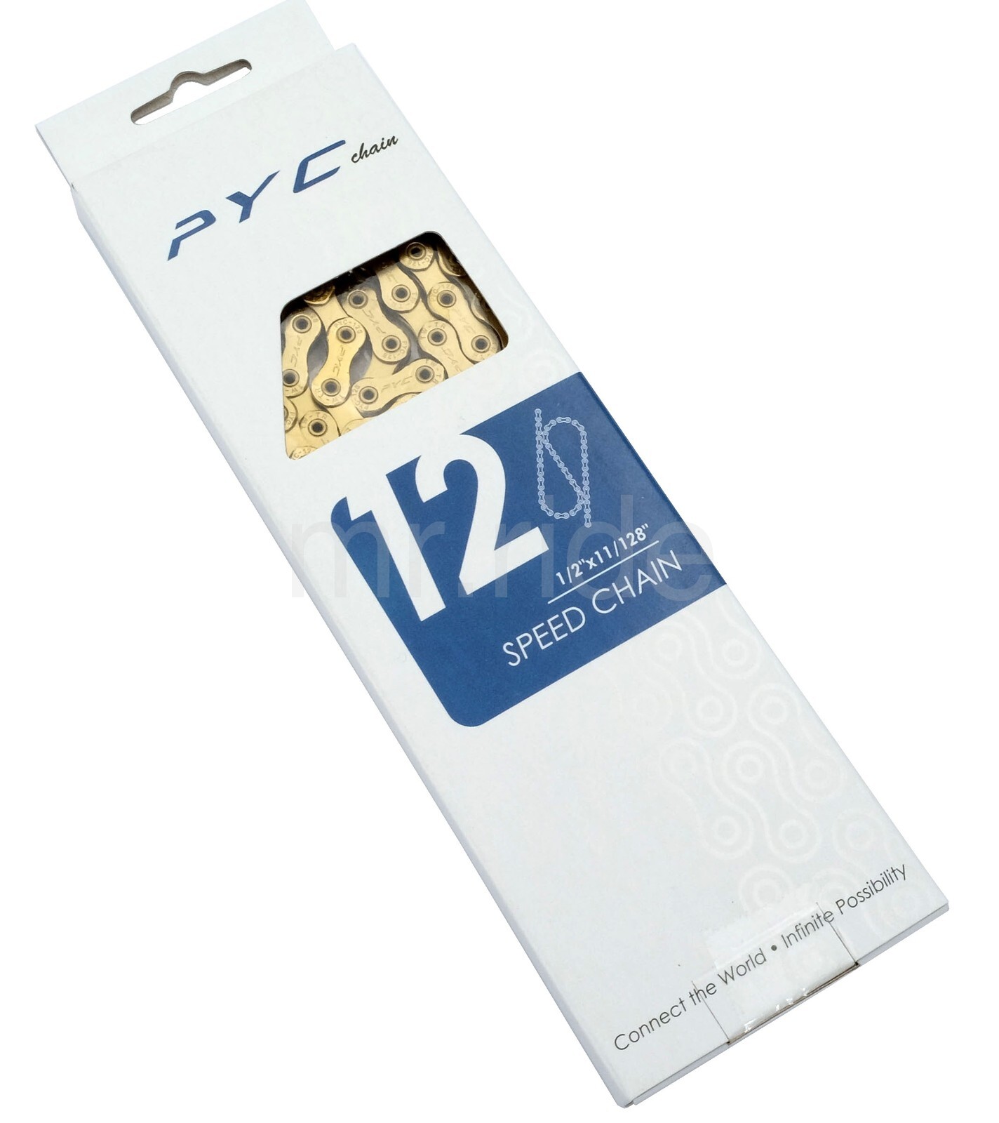 PYC SP1201 12-Speed 1/2″X11/128″ 126L Road Bike Ceramic Coating Chain Ti Gold