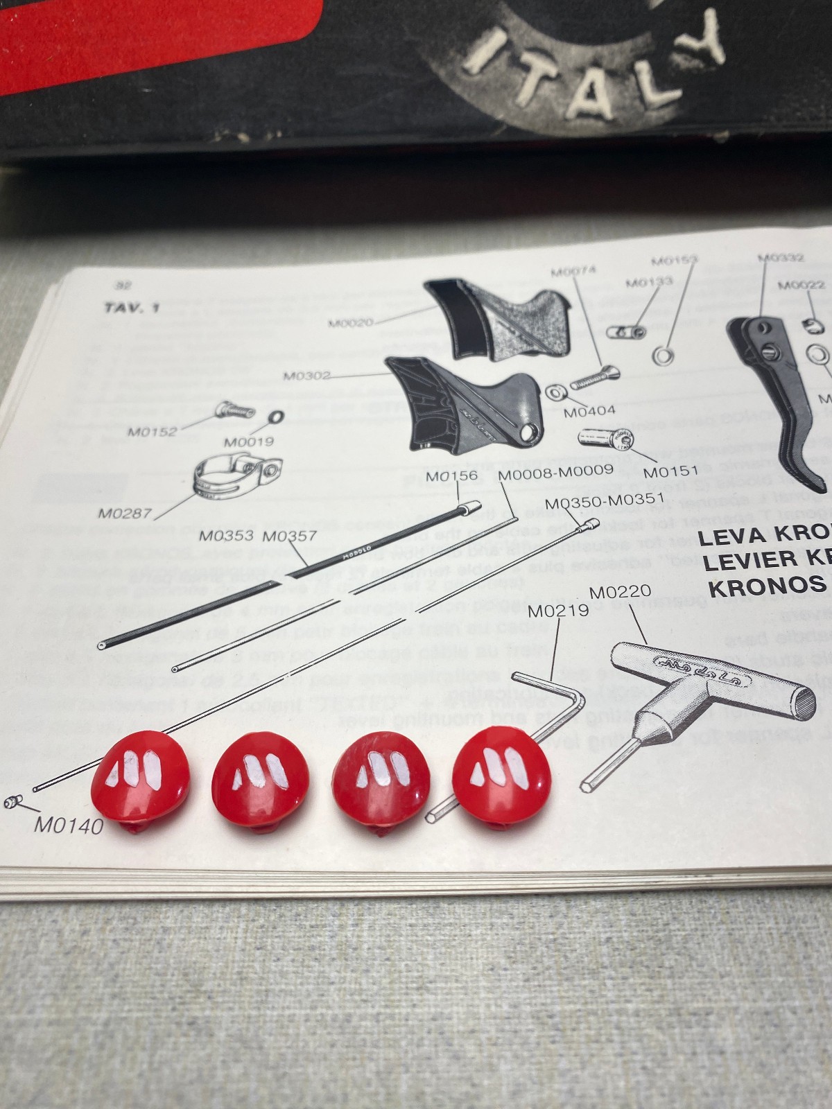 Kronos Red Point Brake Levers Original Spare Part Module